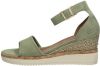 Tamaris pistacchio casual open sandals , Groen, Dames online kopen