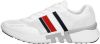 Tommy Hilfiger Corporate TH Runner sneakers wit/donkerblauw/rood online kopen