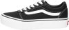 Vans Ward Platform Sneaker Meisjes Zwart online kopen