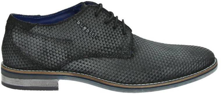 Bugatti suède veterschoenen zwart - Vindjeschoen.nl