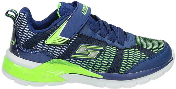 Skechers S-Lights klittenbandschoenen blauw - Vindjeschoen.nl
