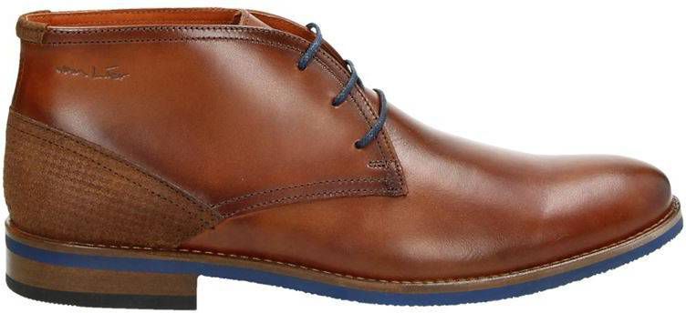 Van Lier hoge nette schoenen cognac - Vindjeschoen.nl