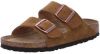 Birkenstock Arizona Soft Footbed Suede Leather Sandals , Bruin, Heren online kopen