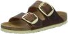 Birkenstock Arizona Big Buckle geolied lederen sandalen , Bruin, Dames online kopen