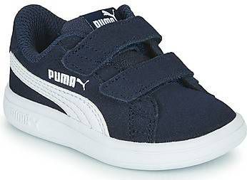Donkerblauwe Sneakers met Klittenband Puma Smash V2 - Vindjeschoen.nl