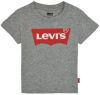 Levi's Kids T shirt Batwing met logo grijs melange online kopen