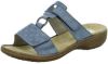 Rieker open teen slippers Licht blauw online kopen