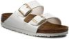 Birkenstock Arizona Birko Flor Patent Sandals , Wit, Dames online kopen