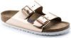 Birkenstock Slippers ARIZONA SFB in smalle schoenwijdte, metallic look, met soft voetbed online kopen