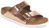 Birkenstock Slippers ARIZONA SFB in smalle schoenwijdte, metallic look, met soft voetbed online kopen