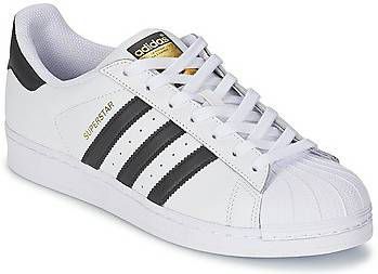 adidas superstar j w schoenen wit zwart