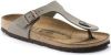 Birkenstock Gizeh Birko Flor Nubuck Sandals , Grijs, Dames online kopen