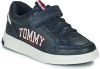 Tommy Hilfiger Slip on sneakers LOW CUT LACE UP/VELCRO SNEAKER met logo opschrift opzij online kopen