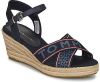 Tommy Hilfiger Sandalen Tommy Webbing Low Wedge Sandal online kopen