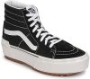 Vans Sk8 Hi Stacked Dames Schoenen Black Canvas online kopen