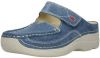 Klompen Wolky 06227 Roll Slipper 15820 denim nubuck online kopen