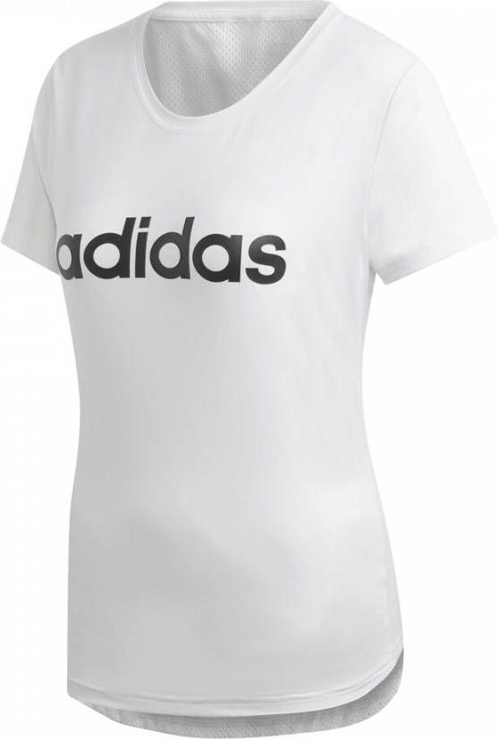 Adidas Linear T-Shirt Wit Dames - Vindjeschoen.nl