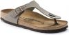 Birkenstock Gizeh Birko Flor Nubuck Sandals , Grijs, Dames online kopen