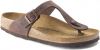 Birkenstock Slippers Mayari regular Birko Flor Nubuck Bruin online kopen