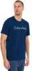 Calvin Klein T shirts Short Sleeve Crew Neck Blauw online kopen