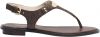 Michael Kors Mini Logo Printed Sandals , Bruin, Dames online kopen