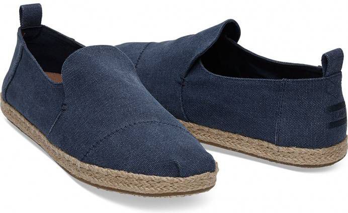 TOMS Blauwe Washed Canvas Deconstructed Alpargatas Espadrilles Voor Heren  Schoenen Maat 40.5 - Vindjeschoen.nl