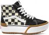 Vans Zapatillas Sk8 Hi Stacked Cuadros , Zwart, Dames online kopen