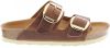 Birkenstock Arizona Big Buckle geolied lederen sandalen , Bruin, Dames online kopen