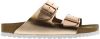 Birkenstock Slippers ARIZONA SFB in smalle schoenwijdte, metallic look, met soft voetbed online kopen