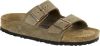 Birkenstock Arizona zachte voetbedden Suede lederen sandalen , Beige, Dames online kopen