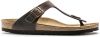 Birkenstock Slippers Mayari regular Birko Flor Nubuck Bruin online kopen