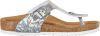 Birkenstock Slippers Gizeh regular Birko Flor Zilverkleurig online kopen