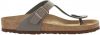 Birkenstock Gizeh Birko Flor Nubuck Sandals , Grijs, Dames online kopen