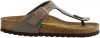 Birkenstock Gizeh Birko Flor Nubuck Sandals , Grijs, Dames online kopen