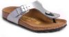 Birkenstock Slippers Gizeh regular Birko Flor Zilverkleurig online kopen