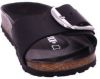 Birkenstock Slippers Madrid Big Buckle van rundnappaleer zwart online kopen