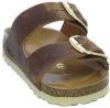 Birkenstock Arizona Big Buckle geolied lederen sandalen , Bruin, Dames online kopen