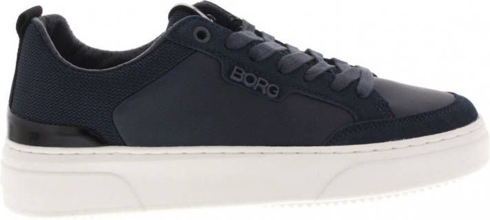 Björn Borg T1900 NYL M leren sneakers wit/blauw online kopen