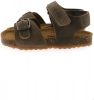 Develab 48195 leren sandalen kaki online kopen