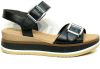 Gabor Platte sandalen , Zwart, Dames online kopen