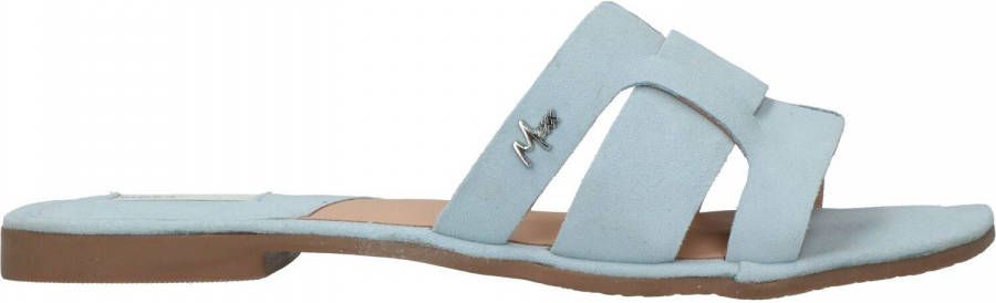 Mexx Jacey suède slippers lichtblauw online kopen