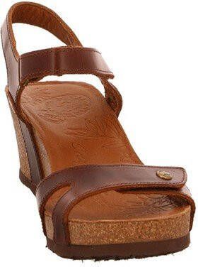 Panama Jack Julia Clay B1 sandalen met sleehak cognac online kopen