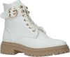 PS Poelman POSH by Poelman Cato veterboots met siergesp off white online kopen