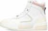 Shabbies Sneakers Mid Top Sneaker Printed Leather Soft Nappa And Suede Wit online kopen