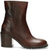 Shabbies Enkellaarsjes Ankle Boot Calf Leather Bruin online kopen