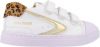 Shoesme leren sneakers met panterprint wit/goud online kopen