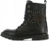 Shoesme TA21W024 B leren veterboots met studs zwart online kopen