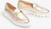 Unisa Famo loafer van leer met metallic finish online kopen