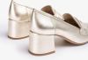 Unisa Mendo loafer van leer met metallic finish online kopen