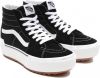 Vans Sk8 Hi Stacked Dames Schoenen Black Canvas online kopen